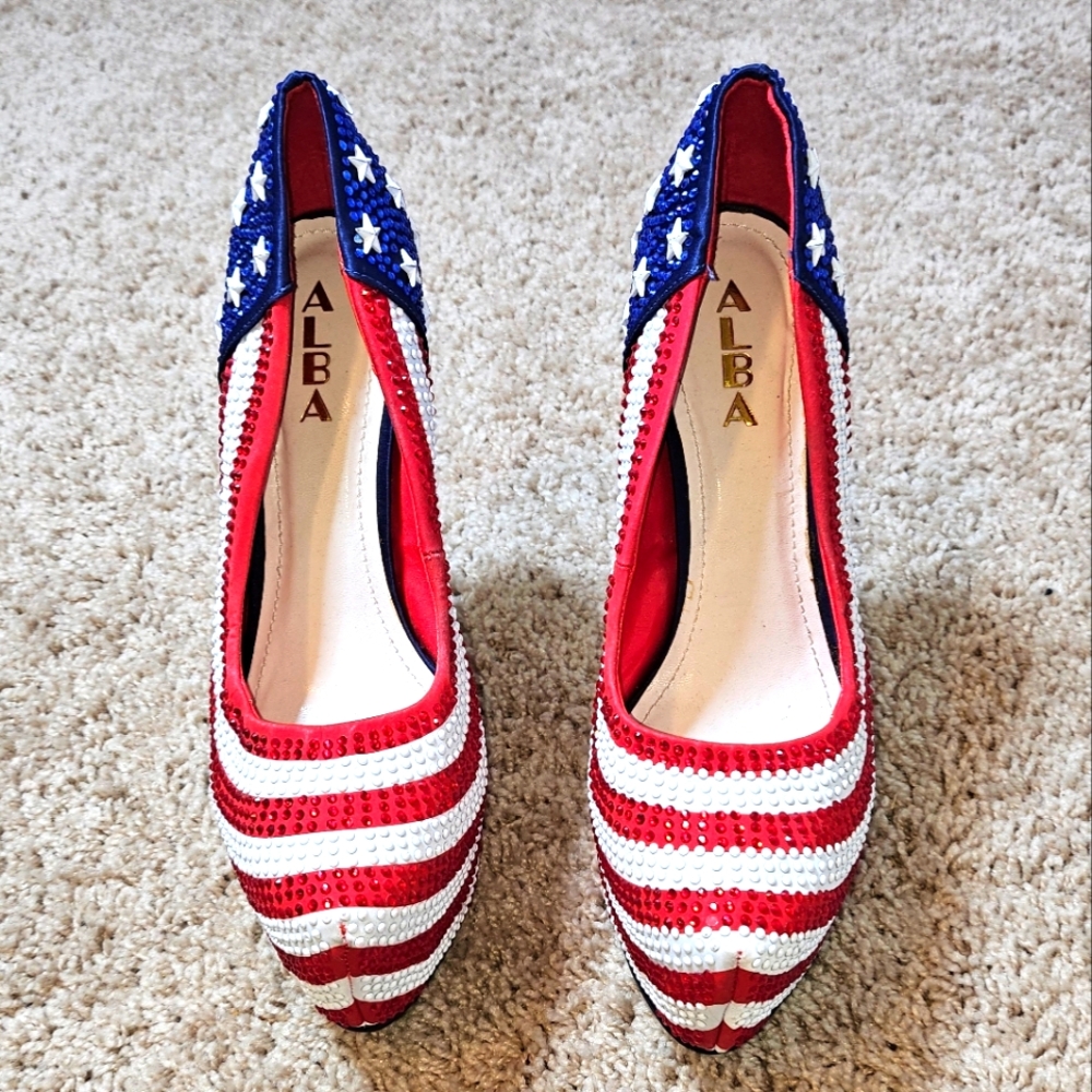 Alba American Flag Heels